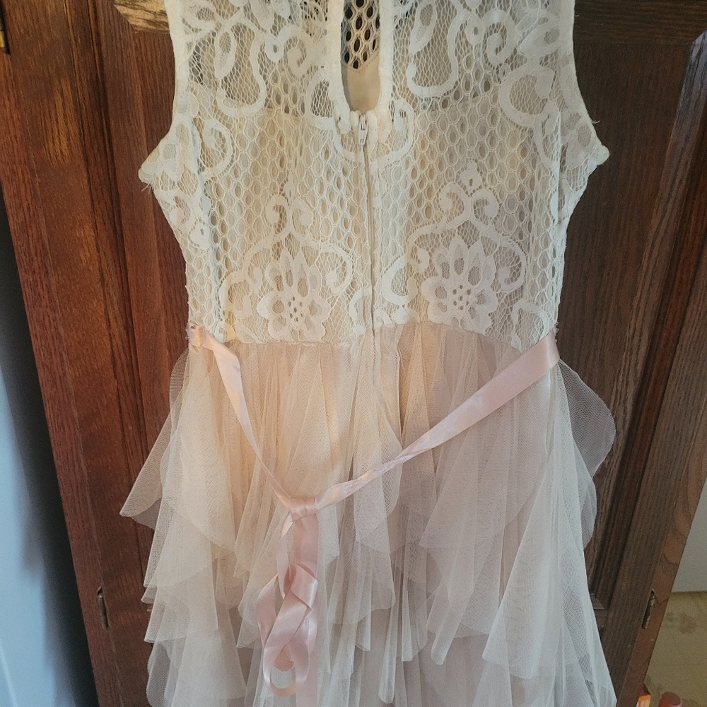 RHINESTONE LACE NYLON DRESS - Picture 11 of 11